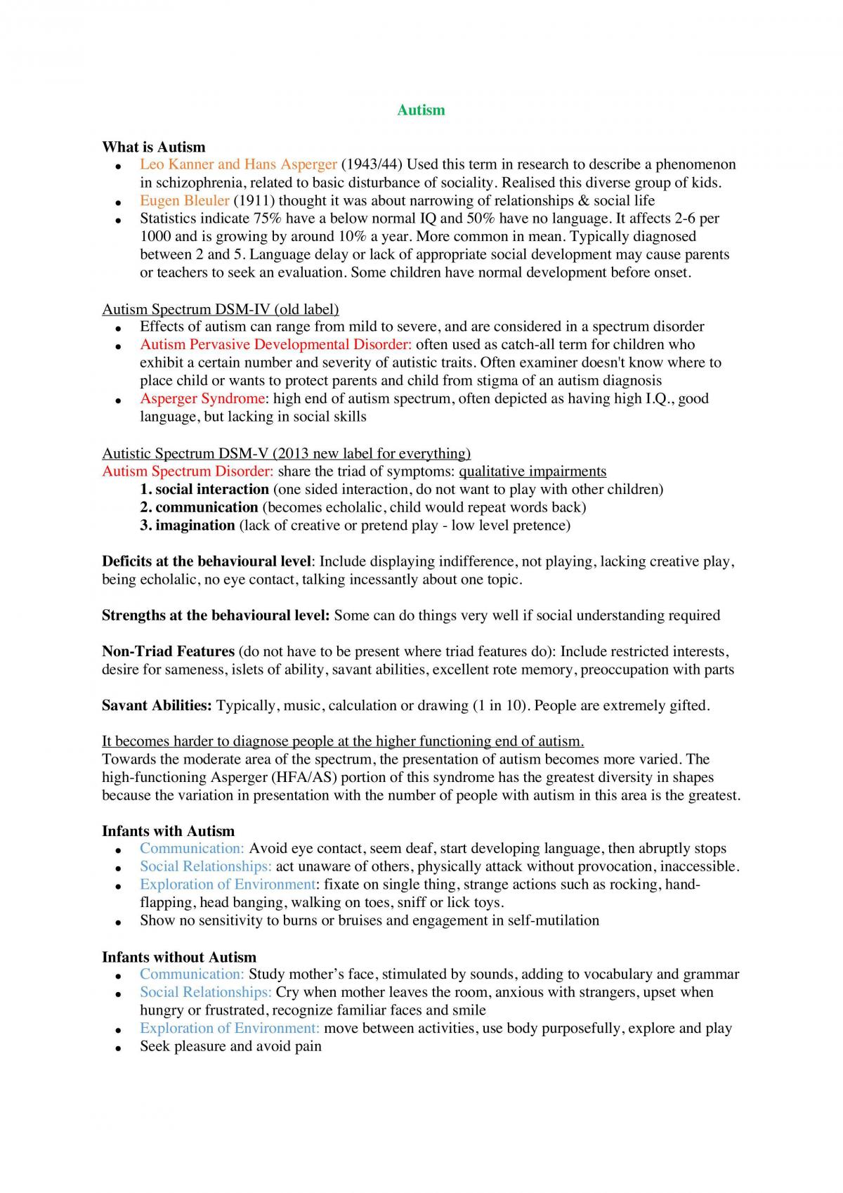 Developmental Psychology Summary Notes  - Page 25