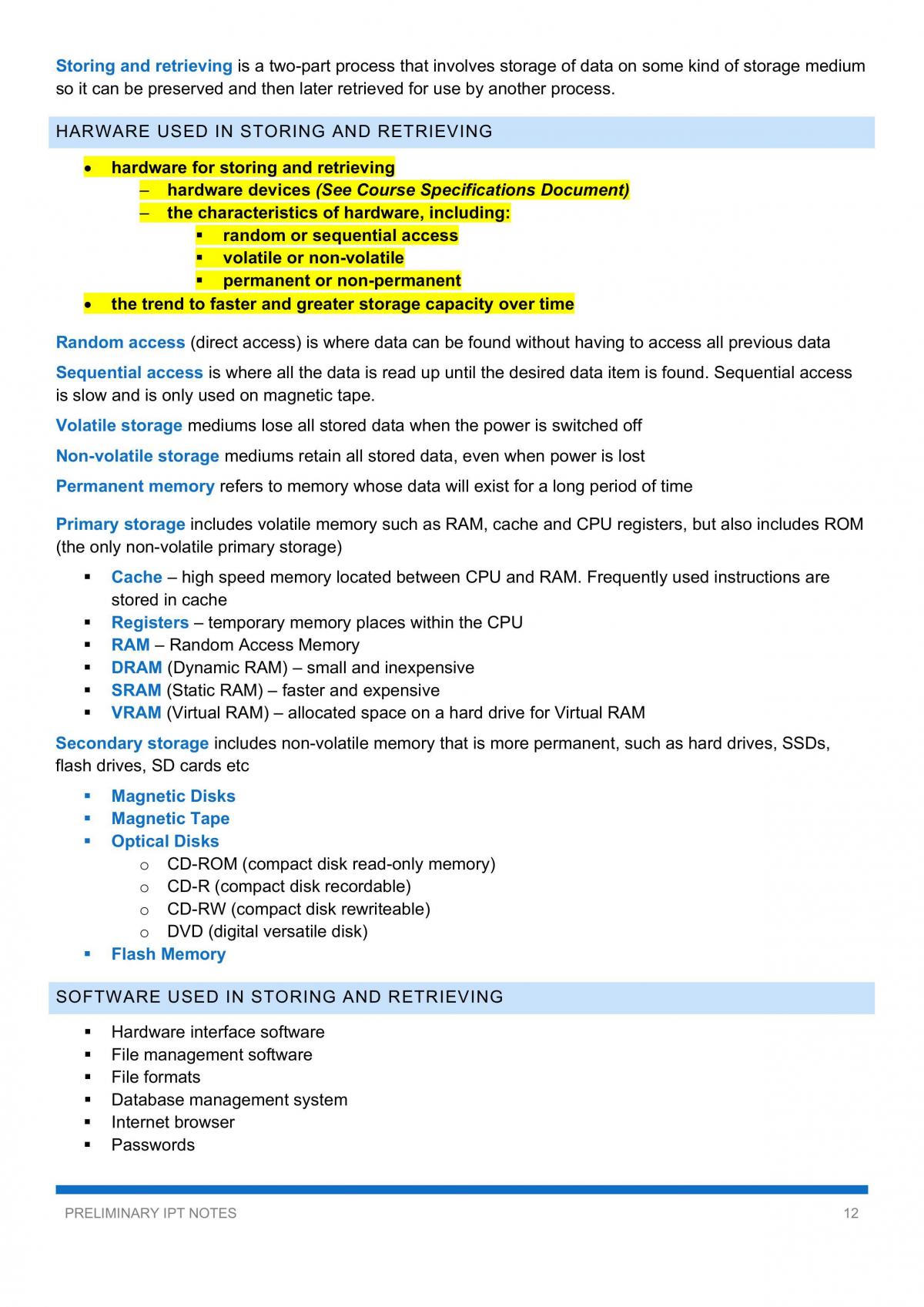 Complete Year 11 Preliminary Notes - Page 12