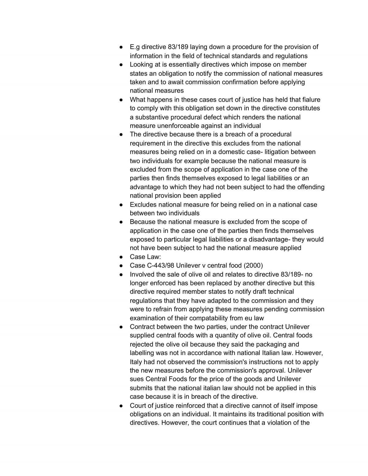 Full set of EU Law Notes from lectures - Page 152