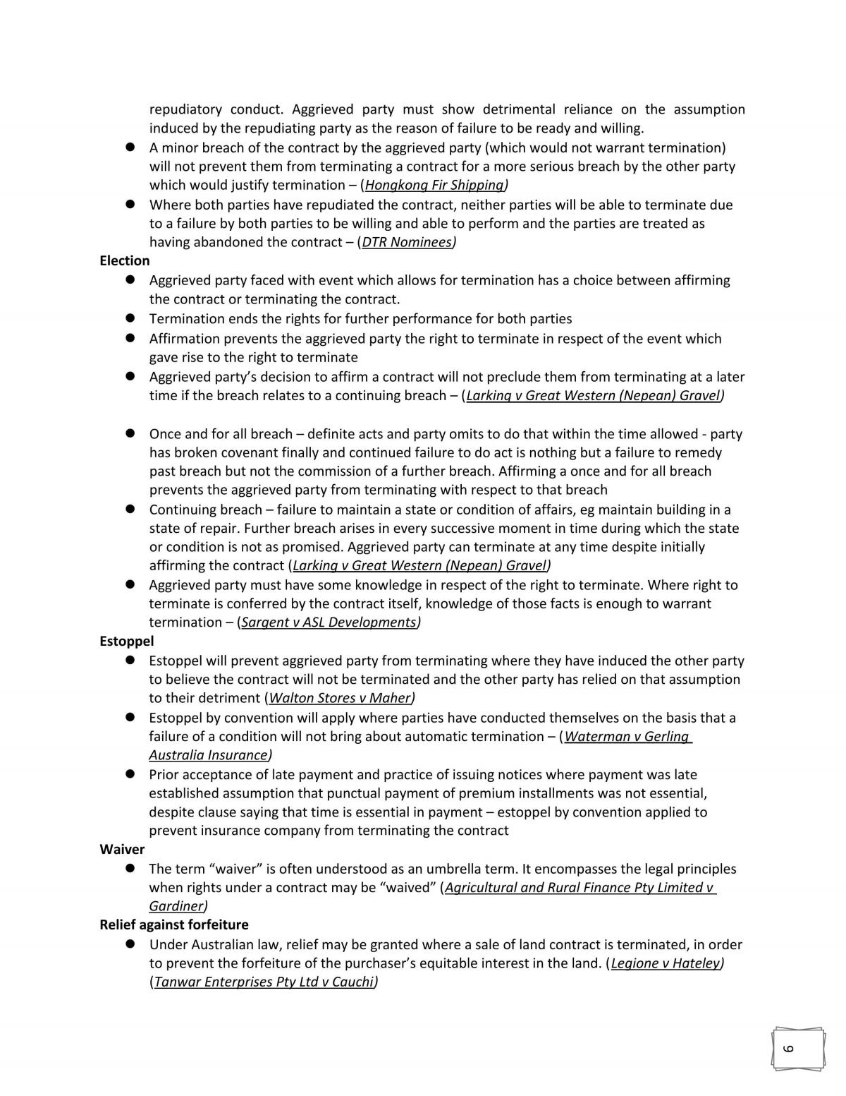 Conplete Contract Notes for Finals - Page 20