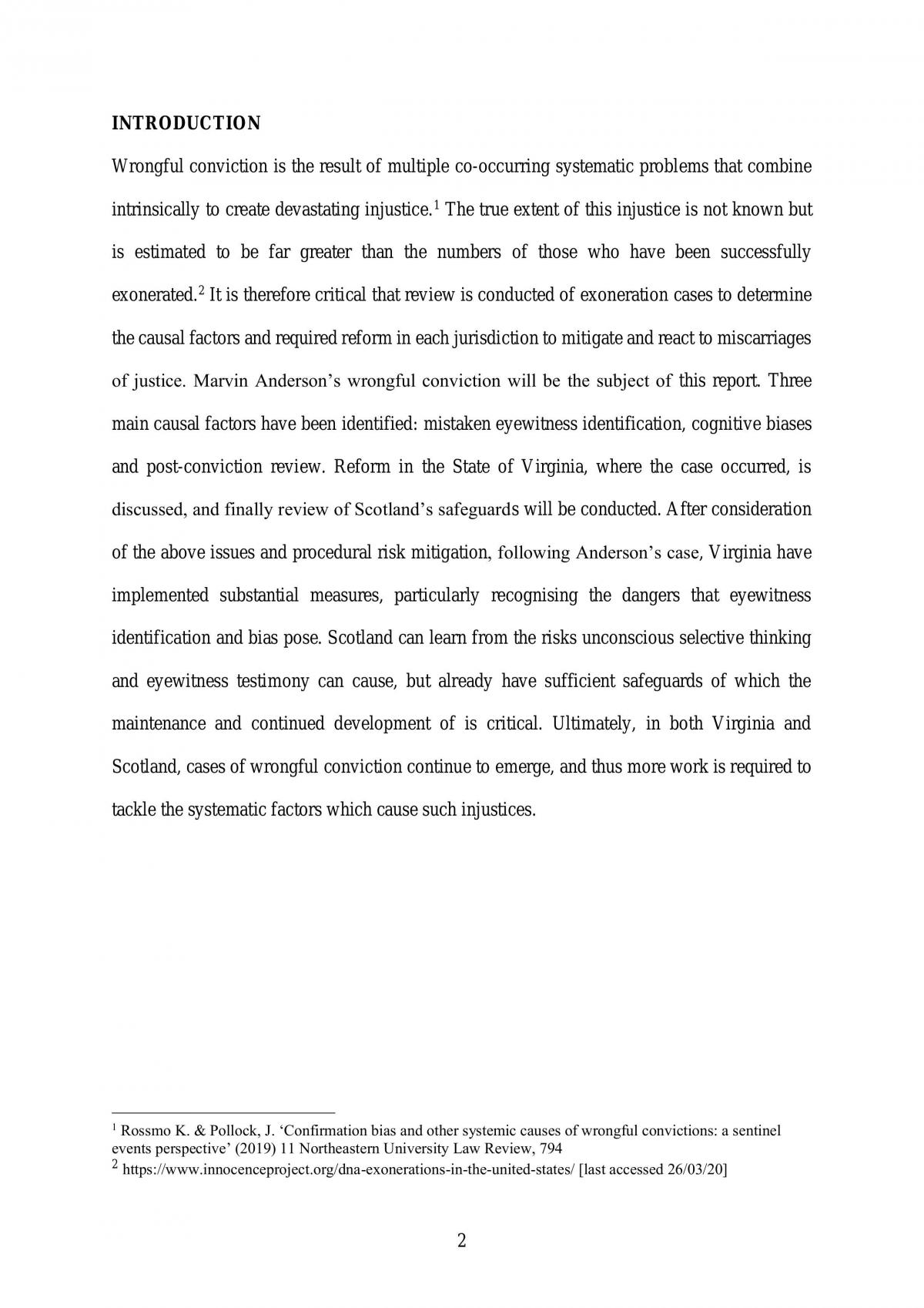 Critical Analysis of Marvin Anderson's Wrongful Conviction - Page 3
