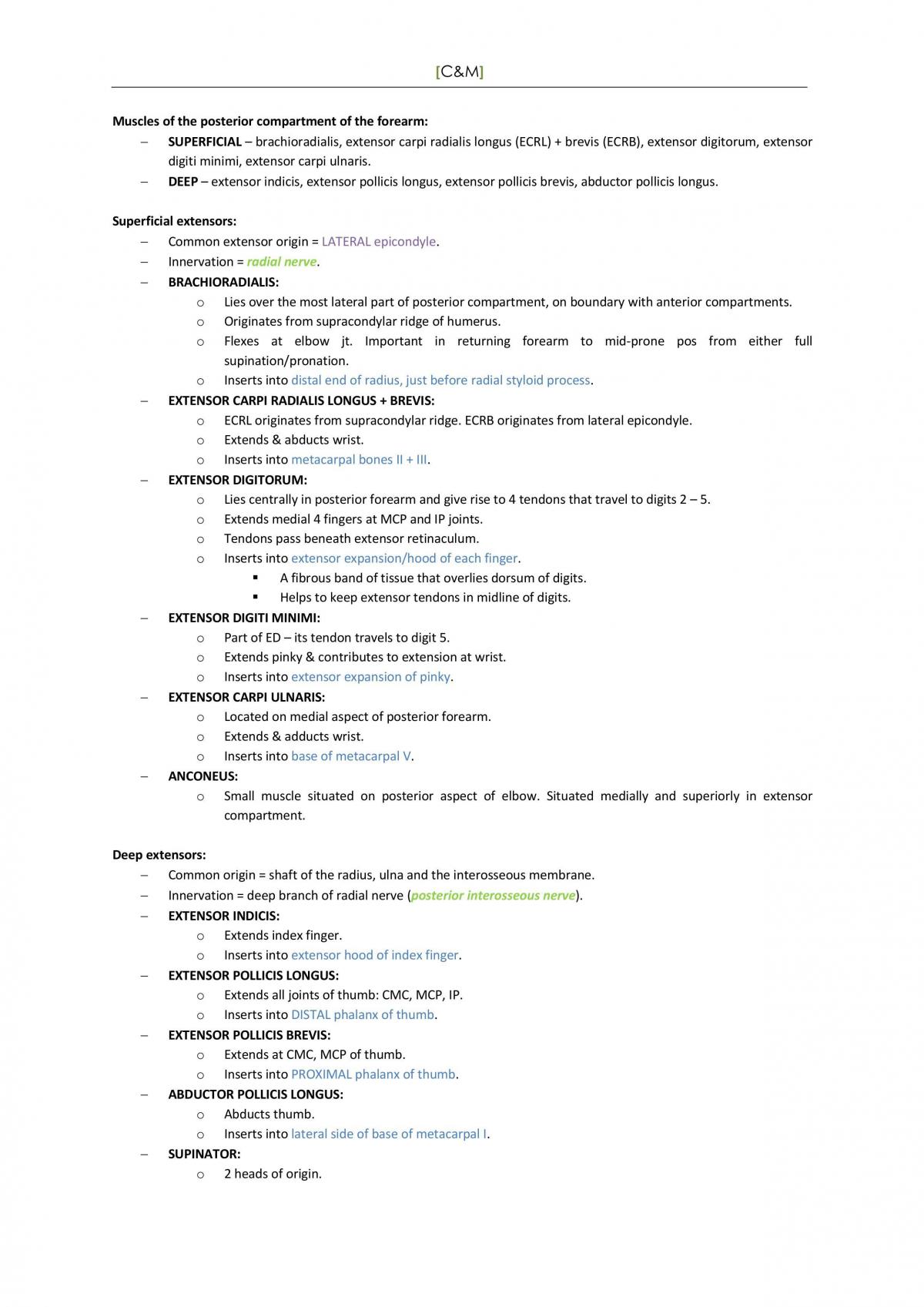 Control and Movement - Complete Study Notes - Page 24