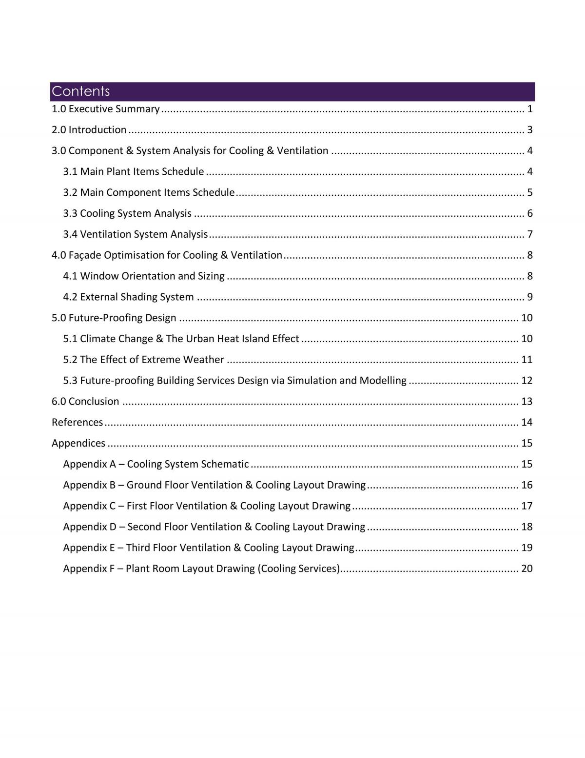 Building Services Engineering II Term 2 Assignment - Page 3