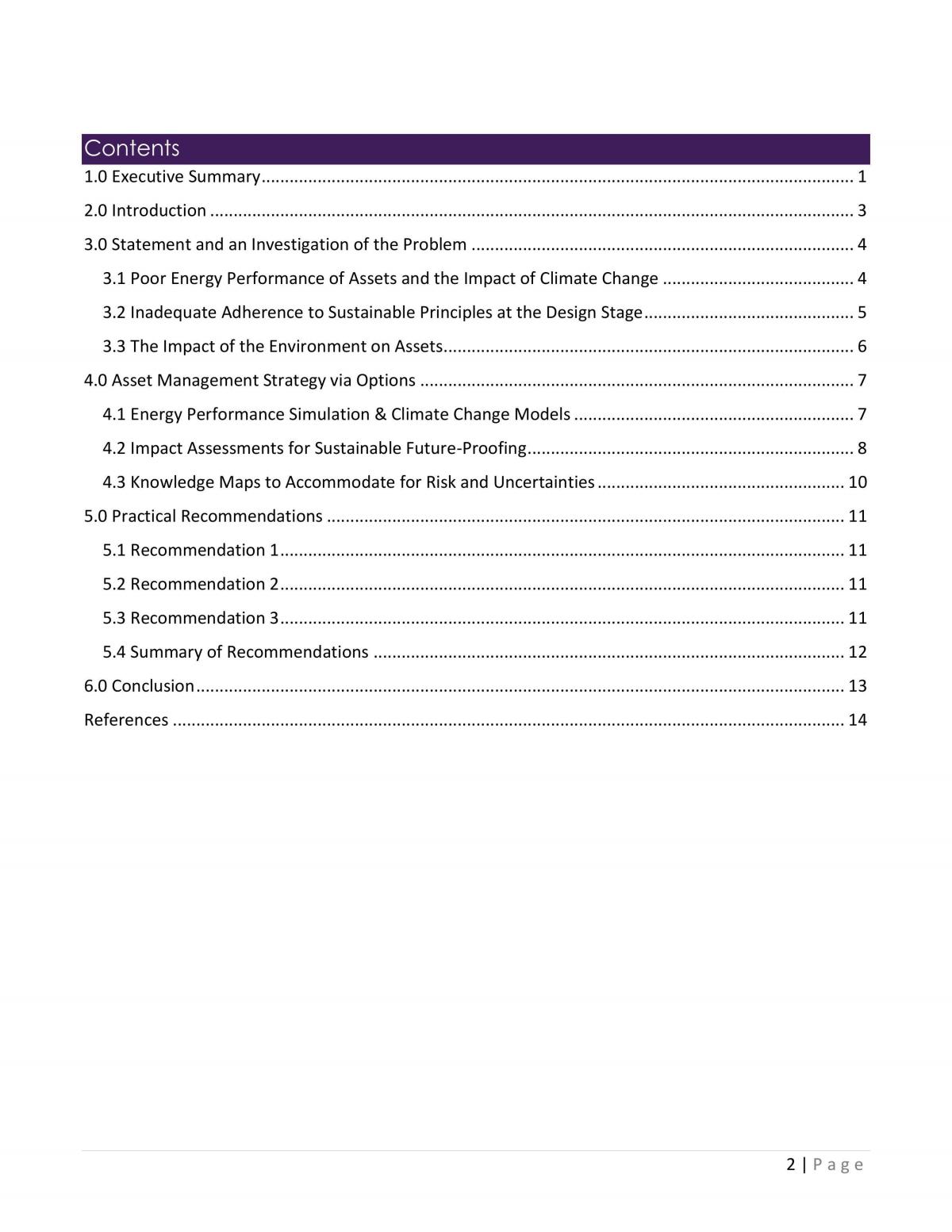 Built Asset Management Term 2 Assignment - Page 3