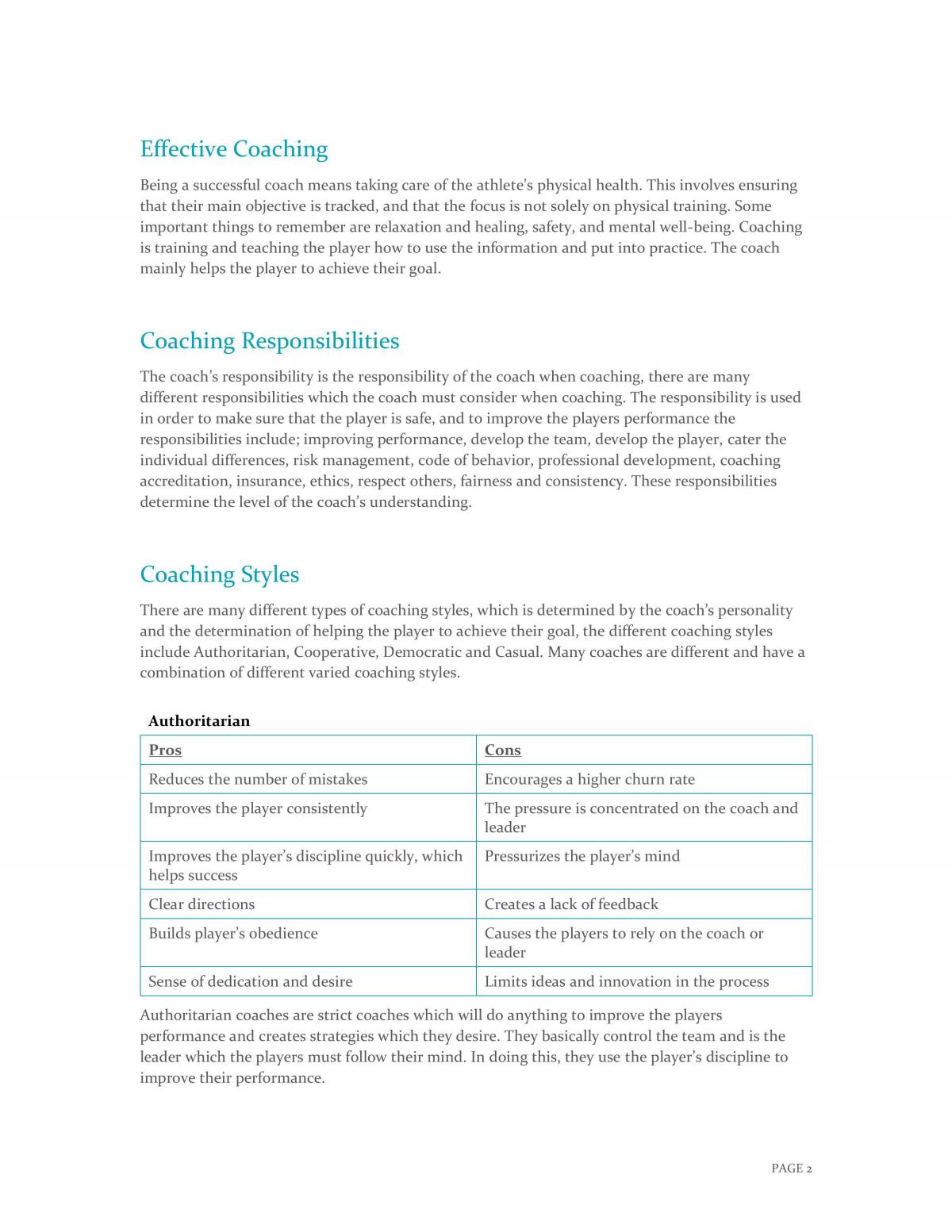 Stage 1 effective coaching assessment  - Page 3