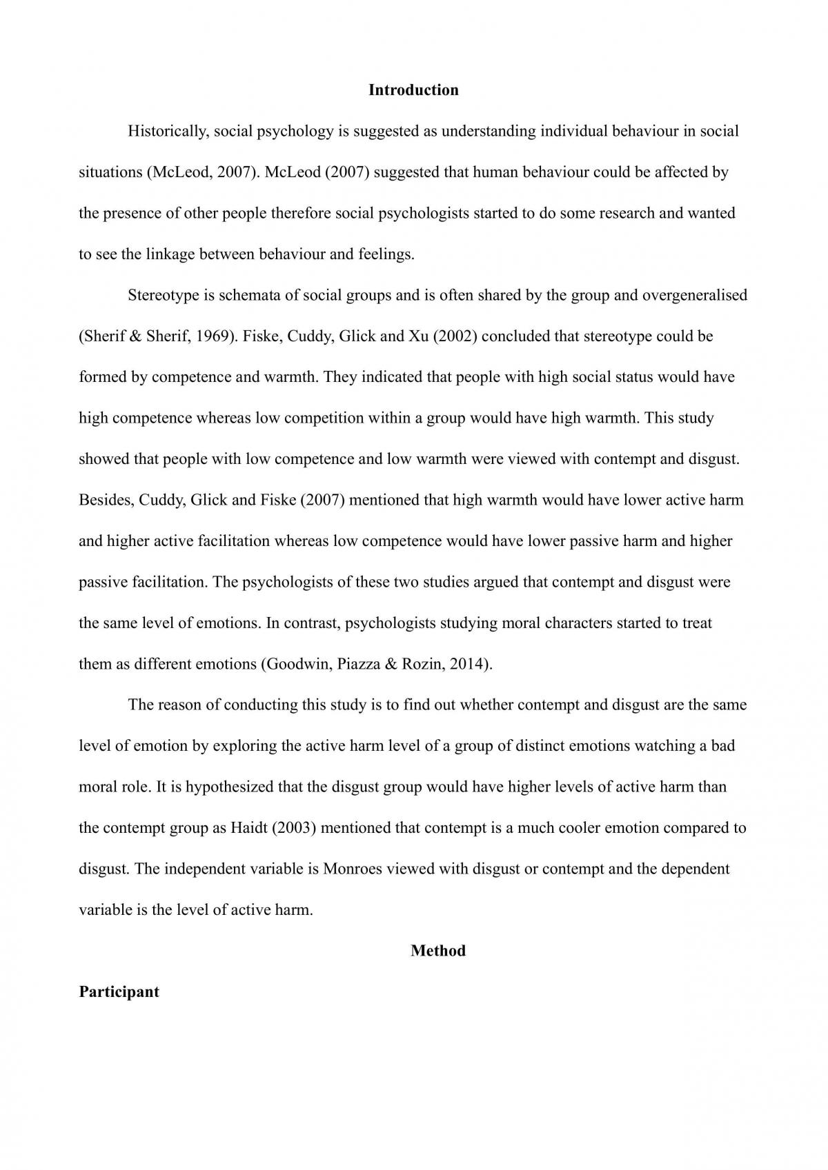 The effect of Contempts and Disgust on the ratings of Active Harm - Page 3