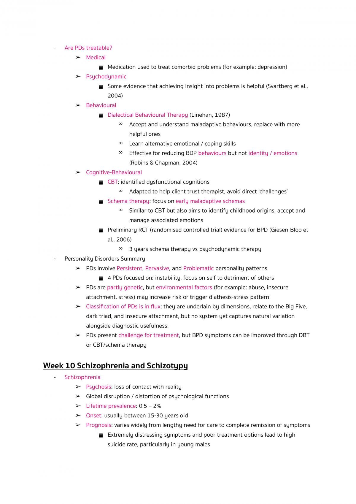 Personality, Intelligence, Psychopathology Notes - Page 33