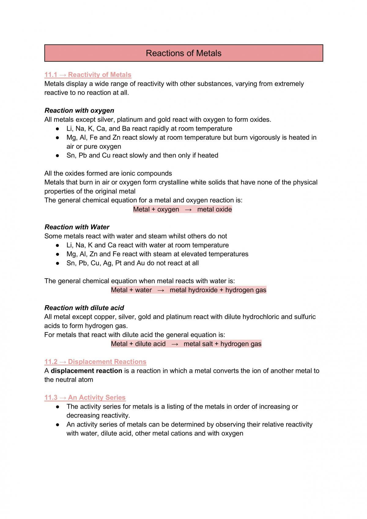 Complete Detailed Preliminary Chemistry Notes - Page 55