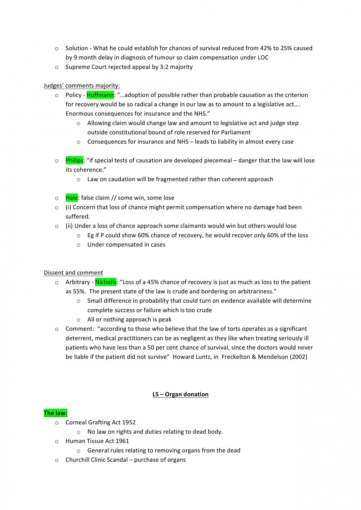 Medical law notes - Page 26