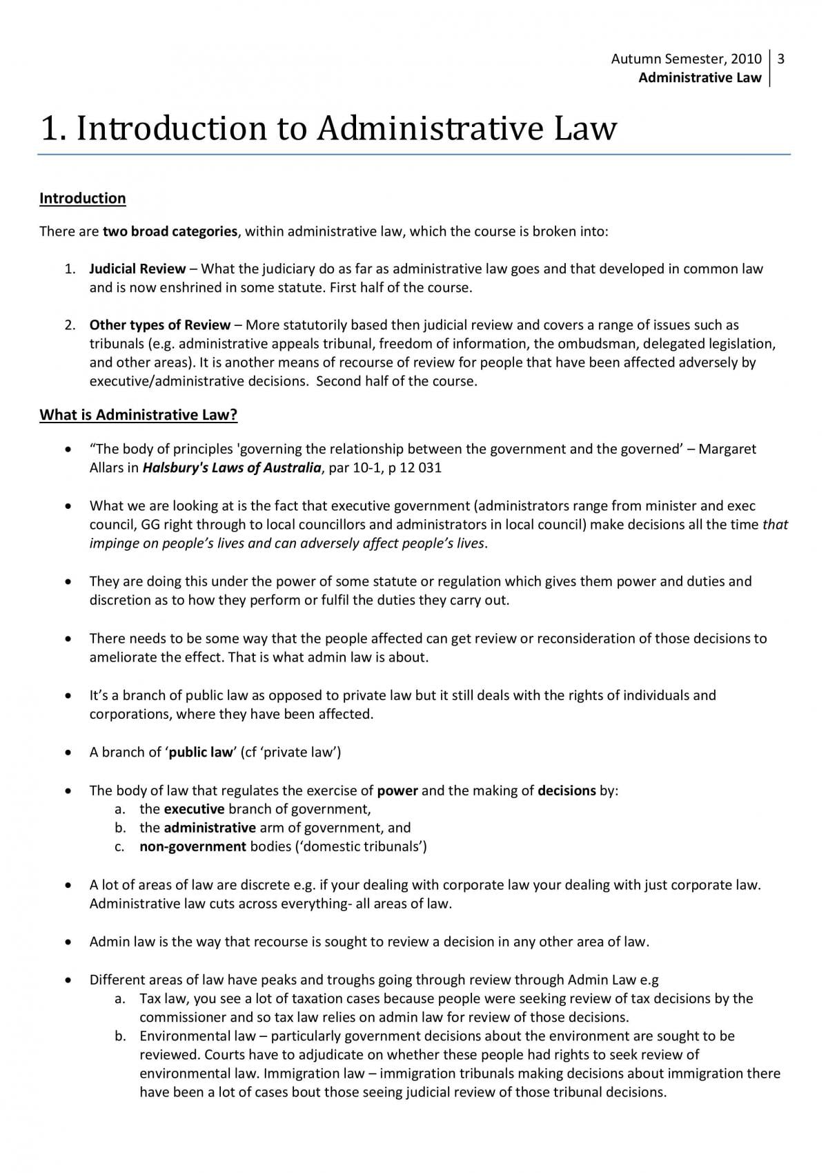 Administrative Law Notes Part A - Page 3