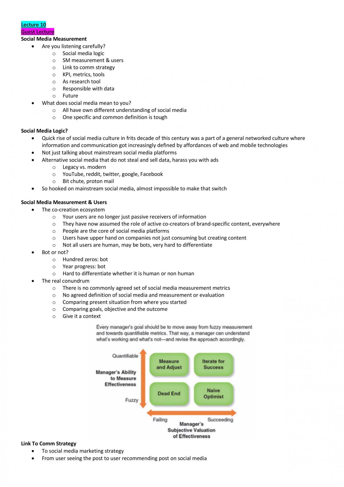 Social Media & Communication Management Notes - Page 34