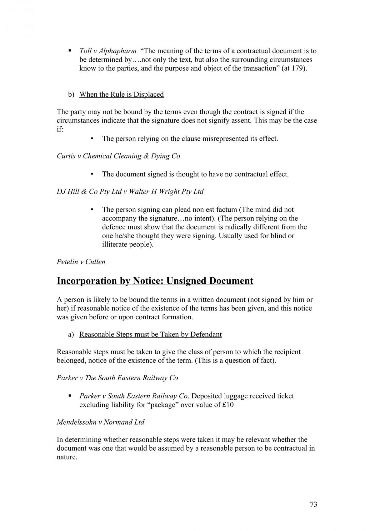 Contract Law Study Notes - Page 73