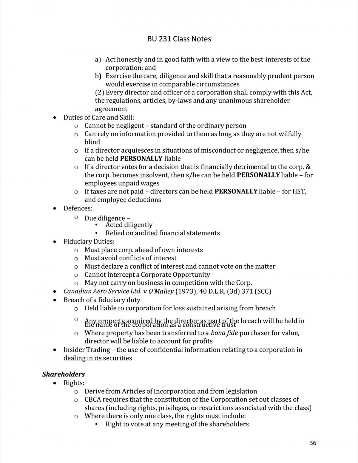Law of Torts Study Notes - Page 36