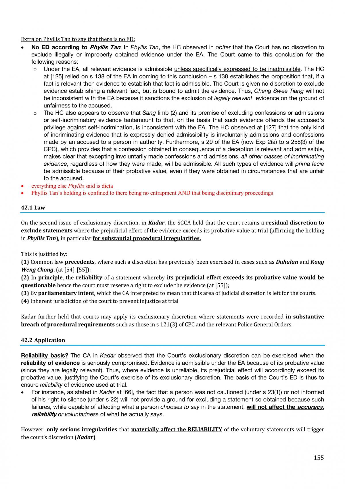 Evidence Notes - Page 155