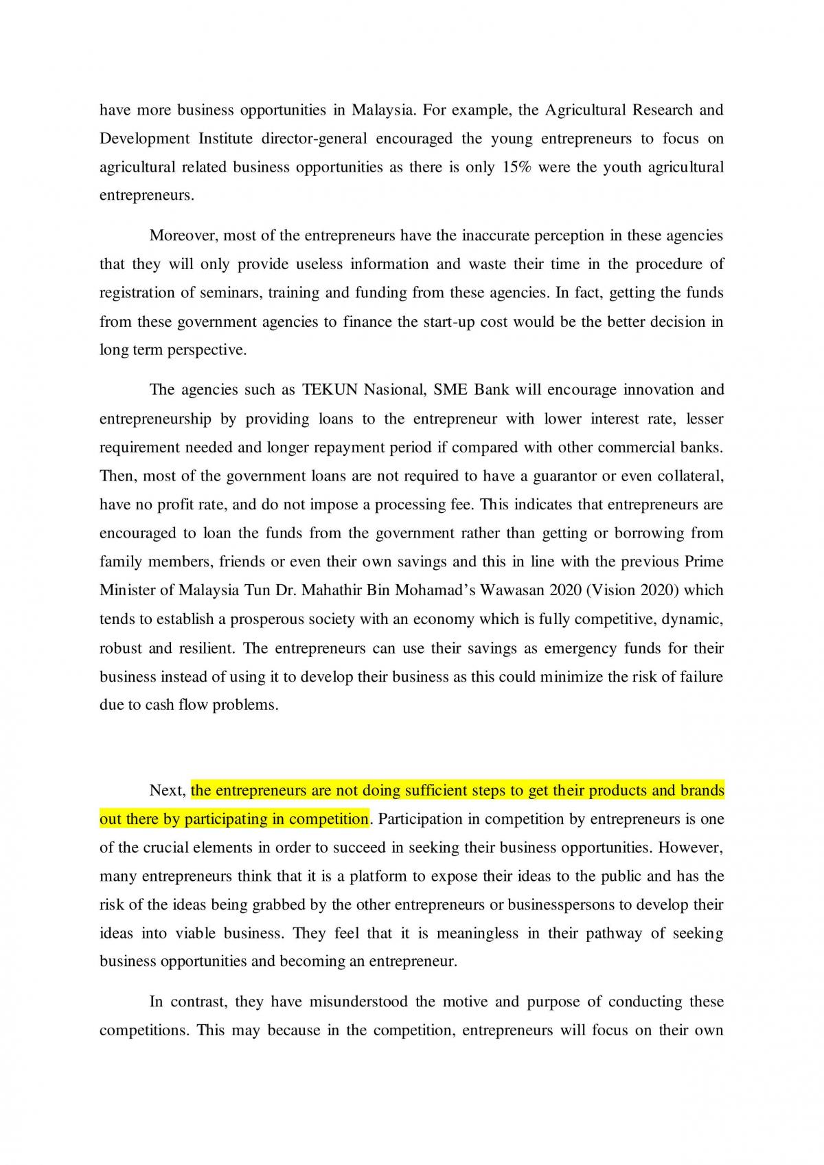 Entrepreneurship case study - Page 1