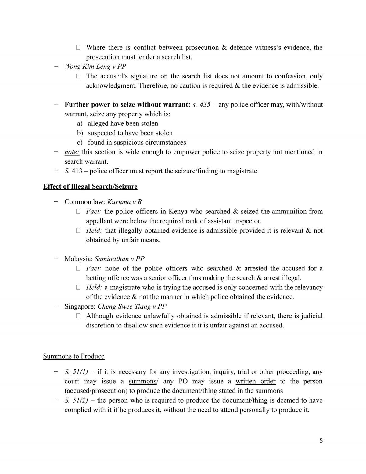 Criminal Procedure I Notes - Page 34