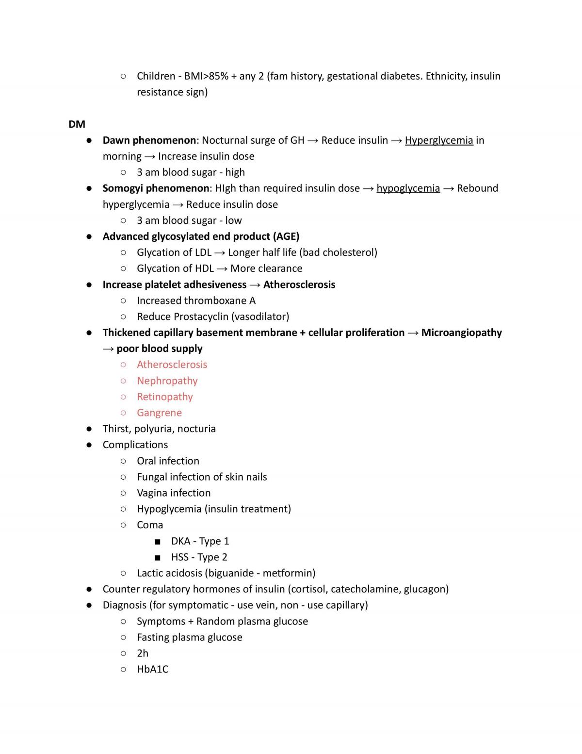 Endocrine System Pathology Notes - Page 17