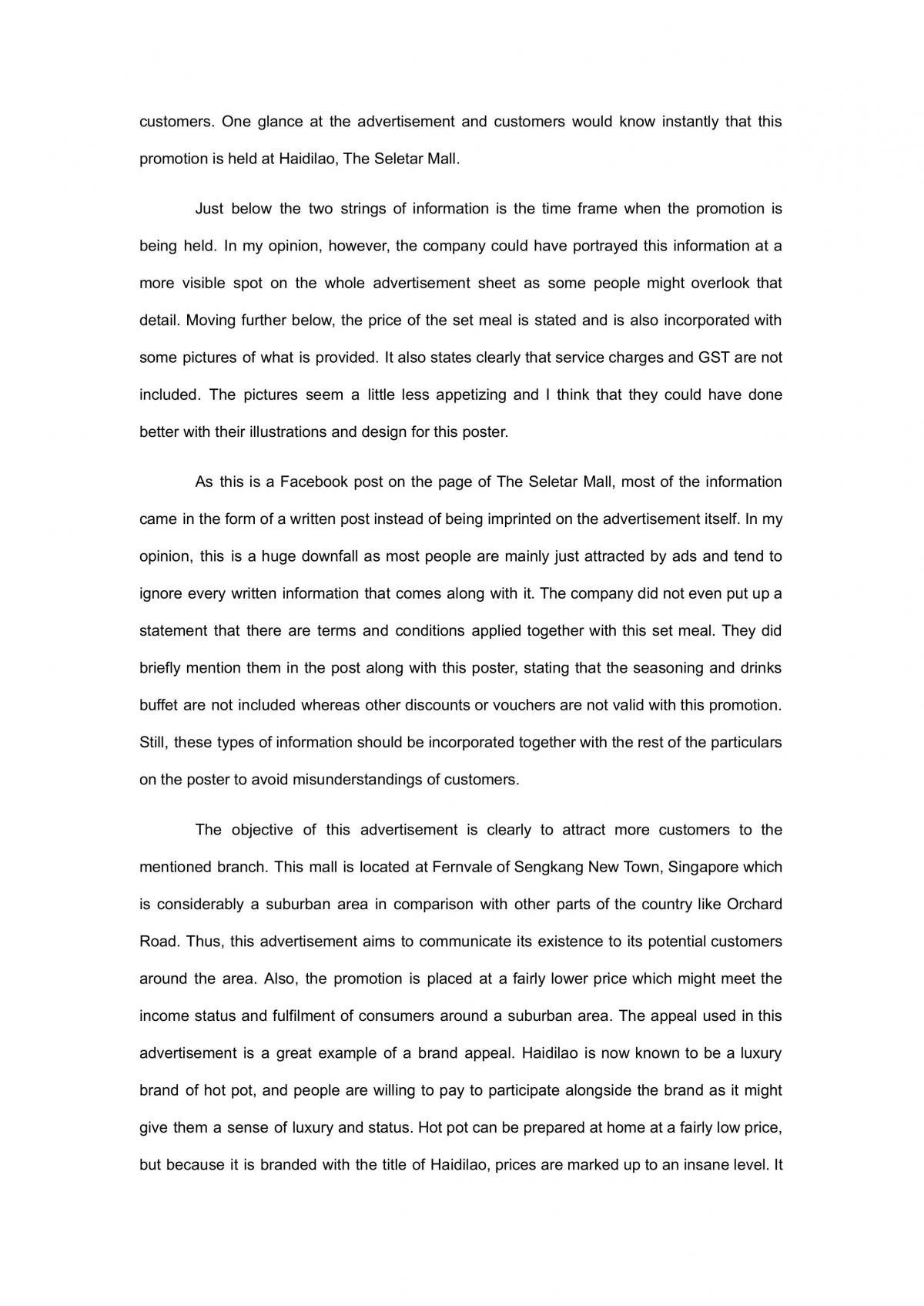 Marketing Assignment  - Page 15