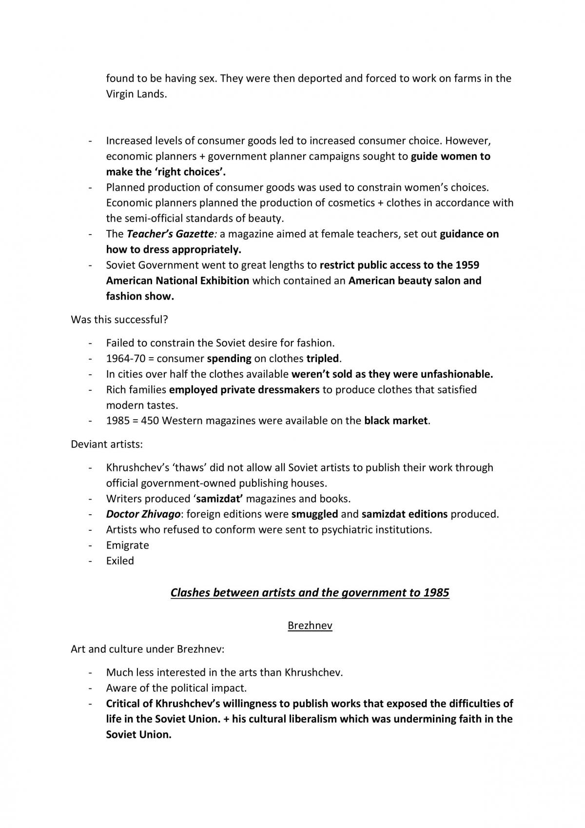 Complete Notes on Edexcel Lenin to Yeltsin module - Page 81
