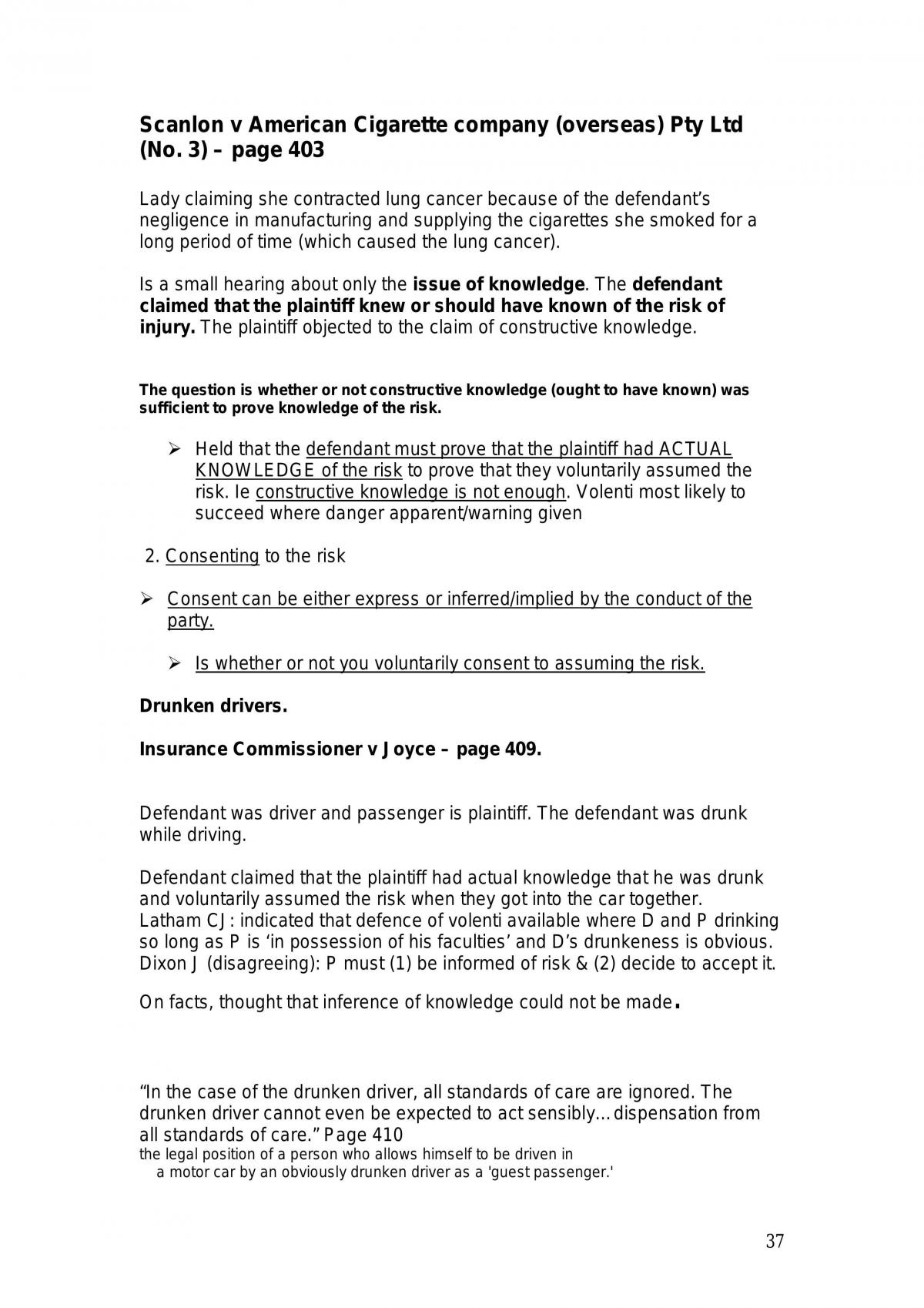 Torts Summary - Page 37