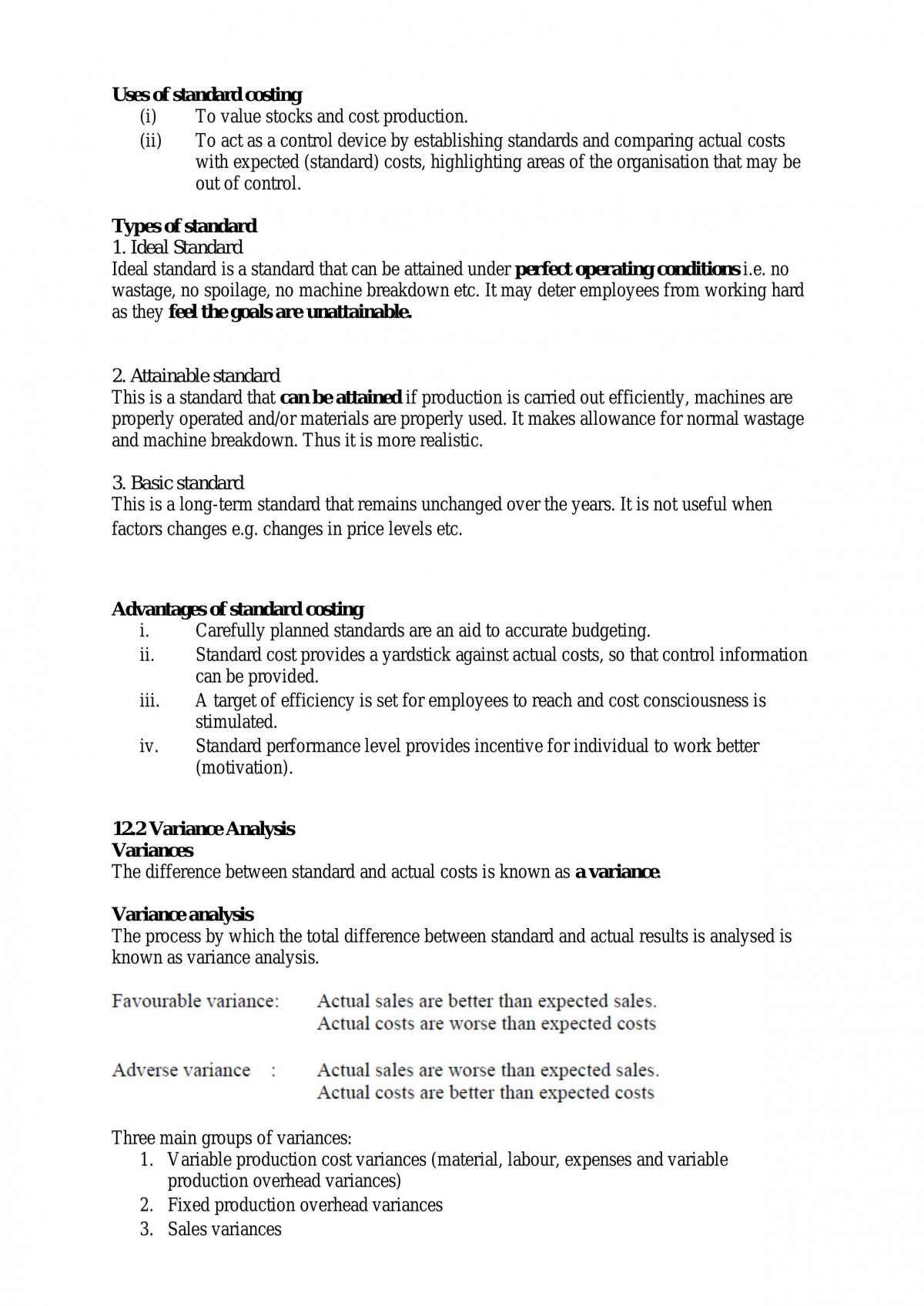 Complete Study Notes for Managerial accounting - Page 67
