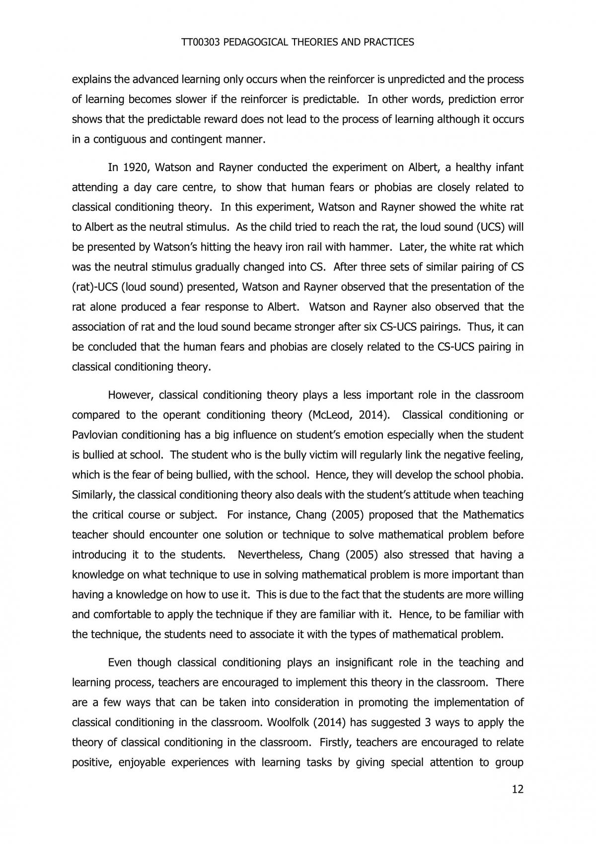 Learning Theory: Behaviourism - Page 13
