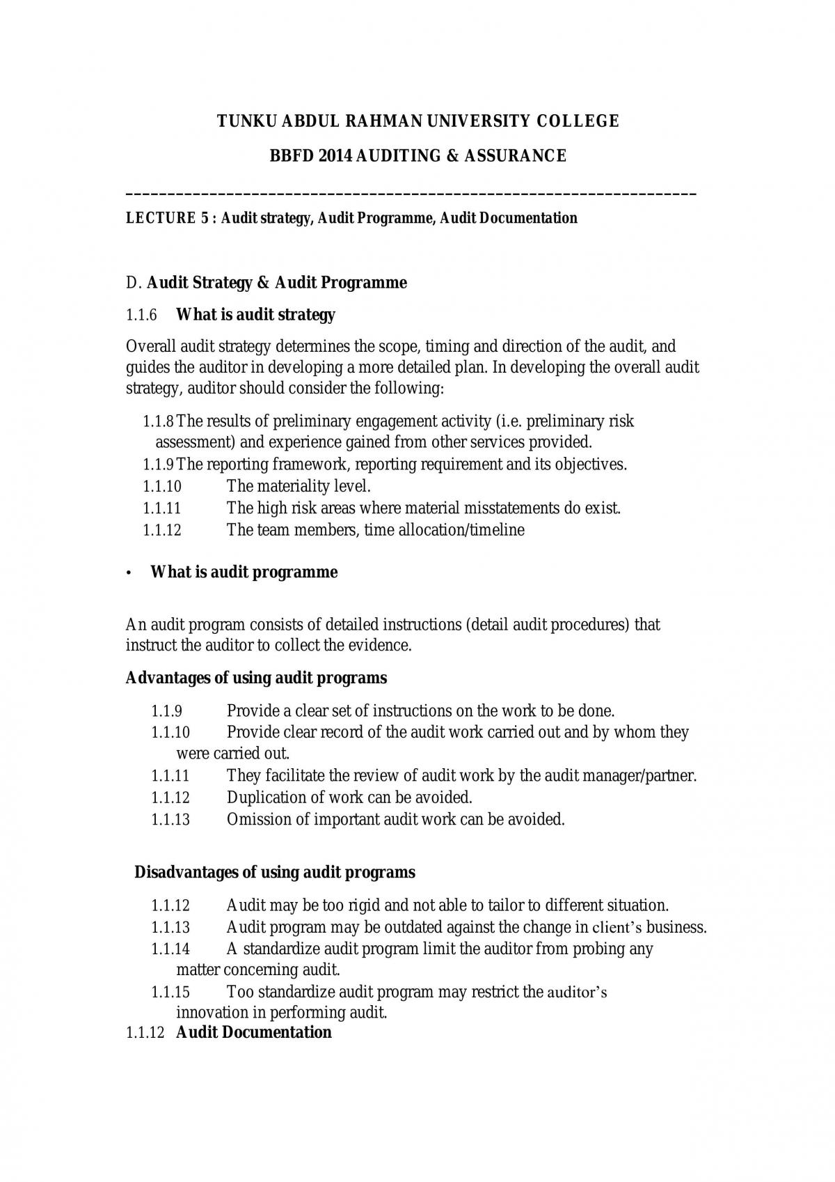 Audit & Assurance Complete Study Notes - Page 33
