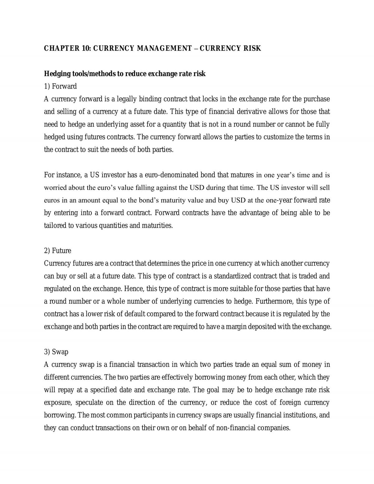 Corporate Treasury Management study notes - Page 26