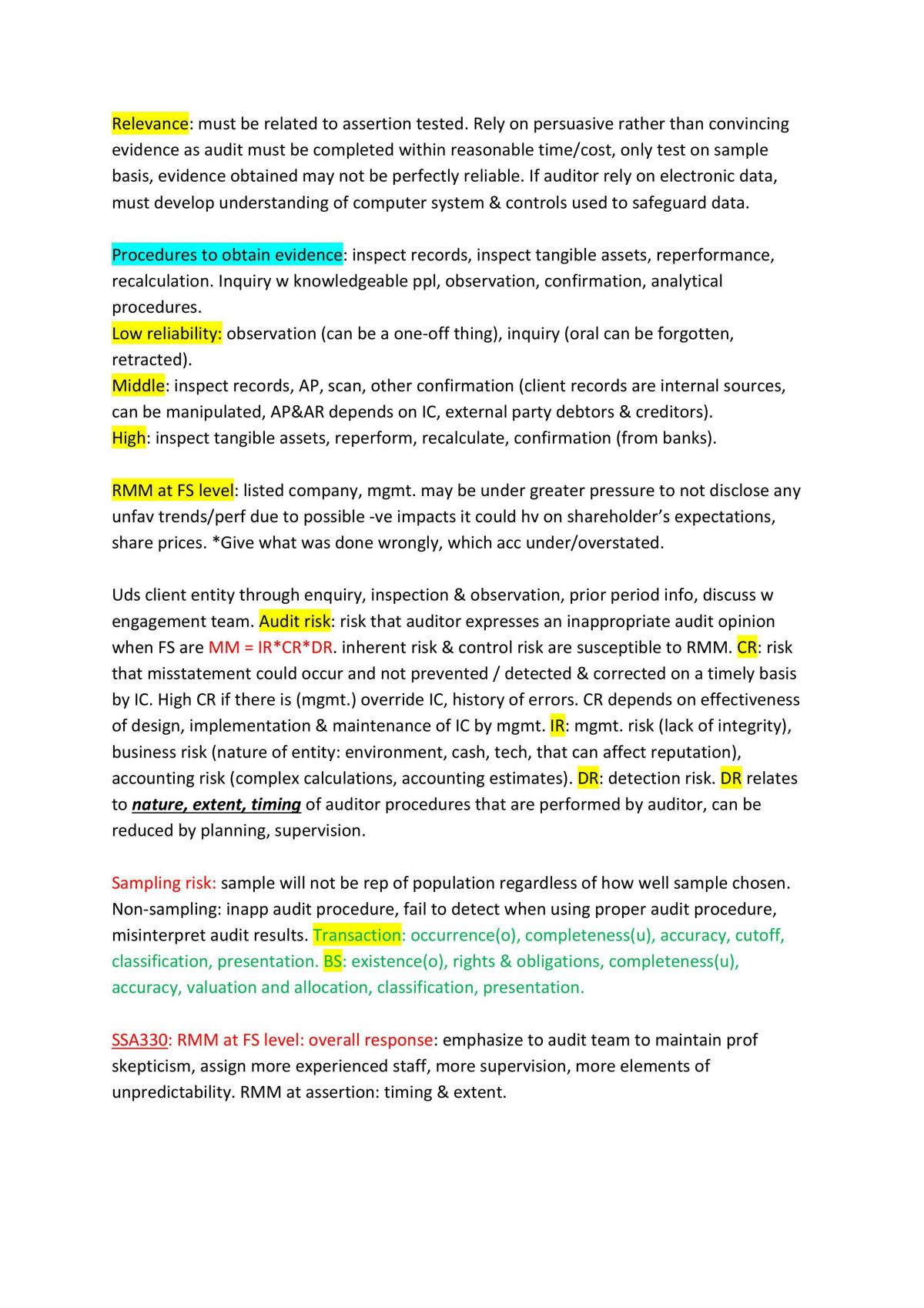 Audit Notes - Page 21