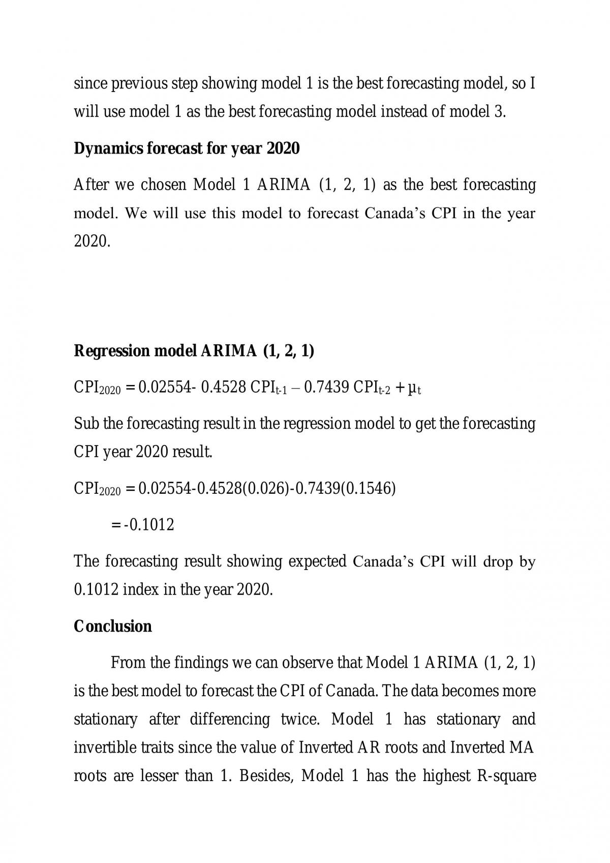Forecasting Canada 2020 CPI - Page 19
