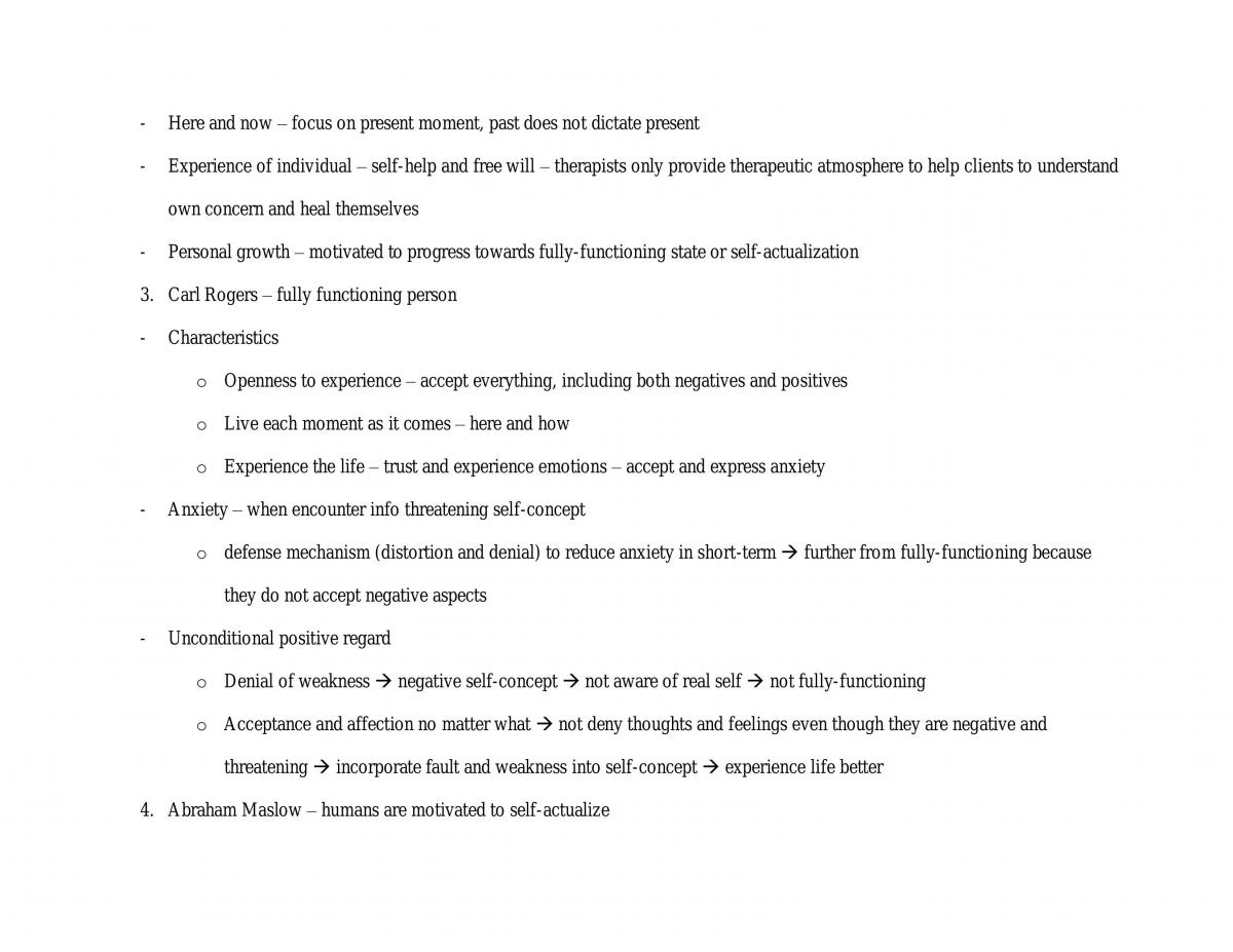 Comprehensive Study Note for All Personality Approaches  - Page 18