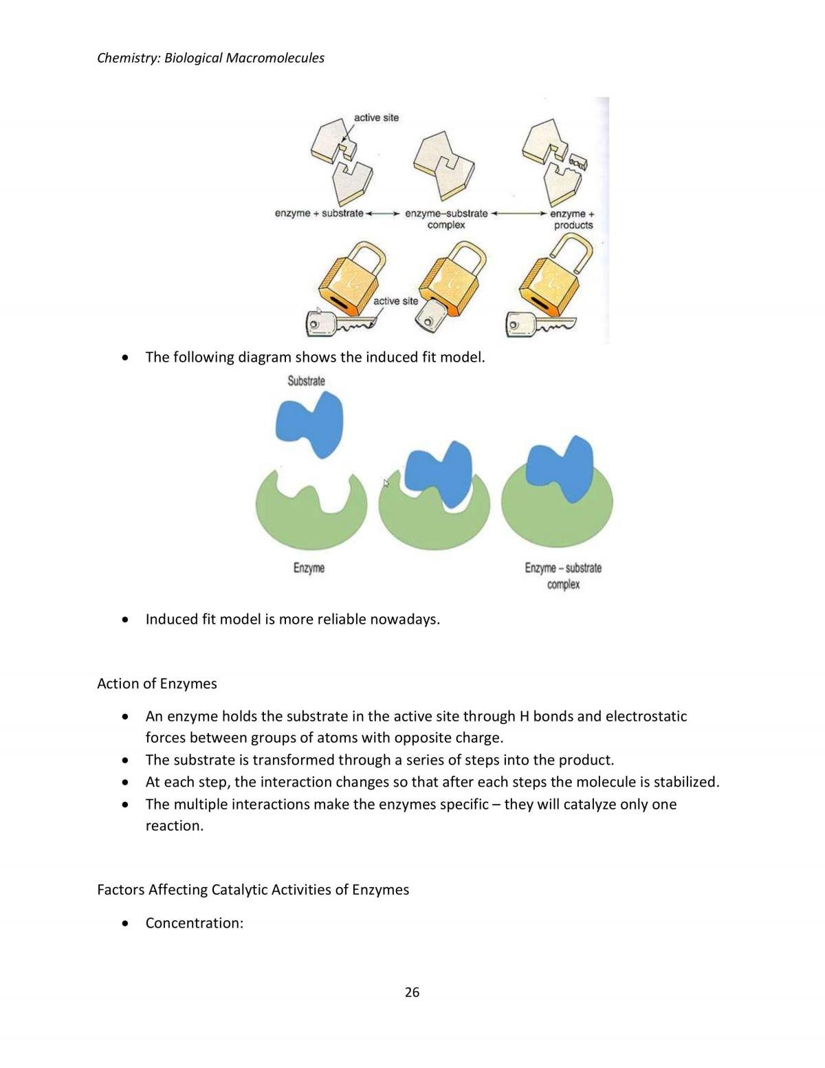 Chemistry: Biological Macromolecules - Page 26