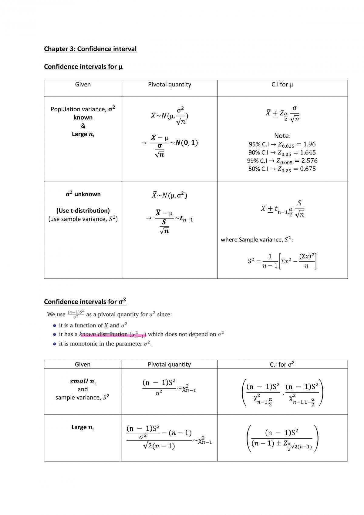 F78PB Probability and Statistics Notes - Page 9