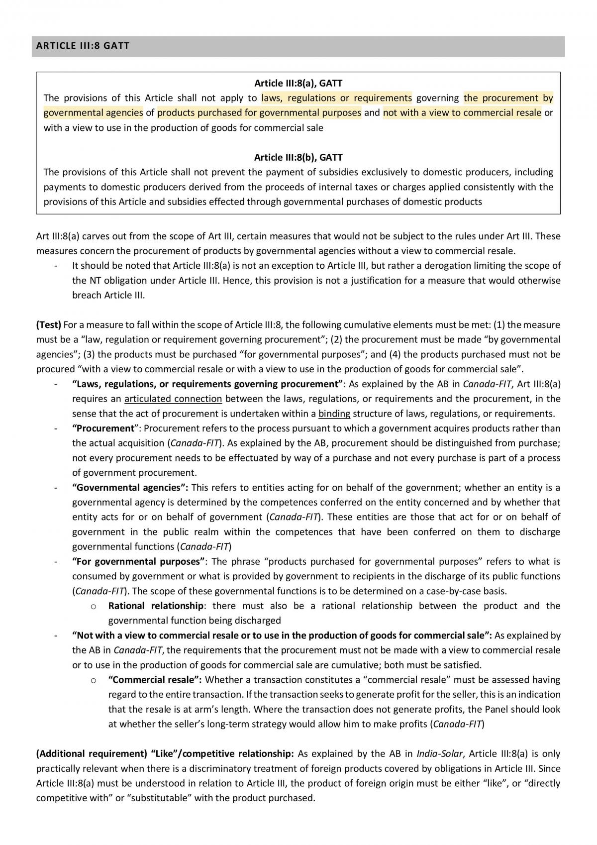World Trade Law Notes - Page 121