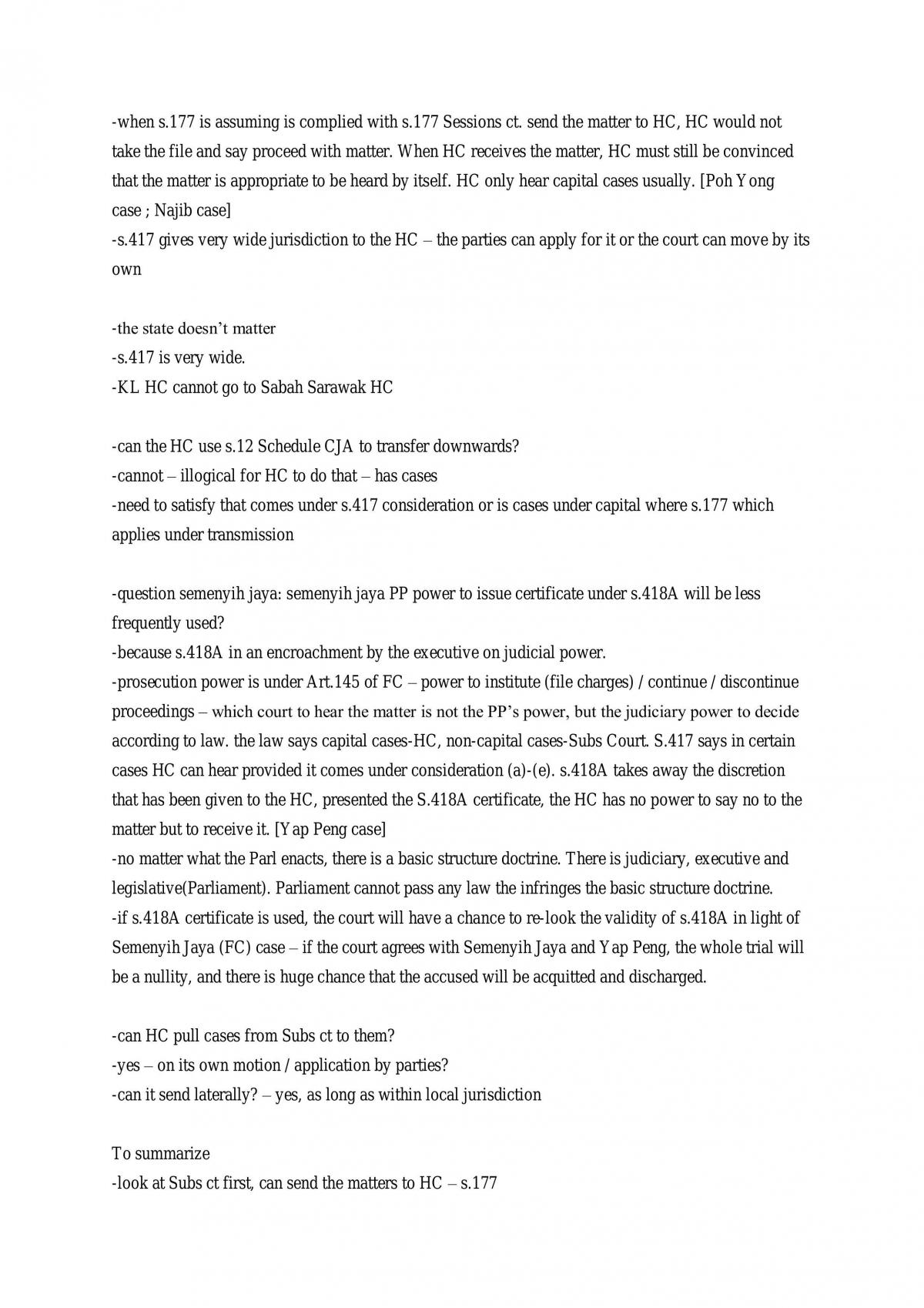 Criminal Procedure Notes - Page 19