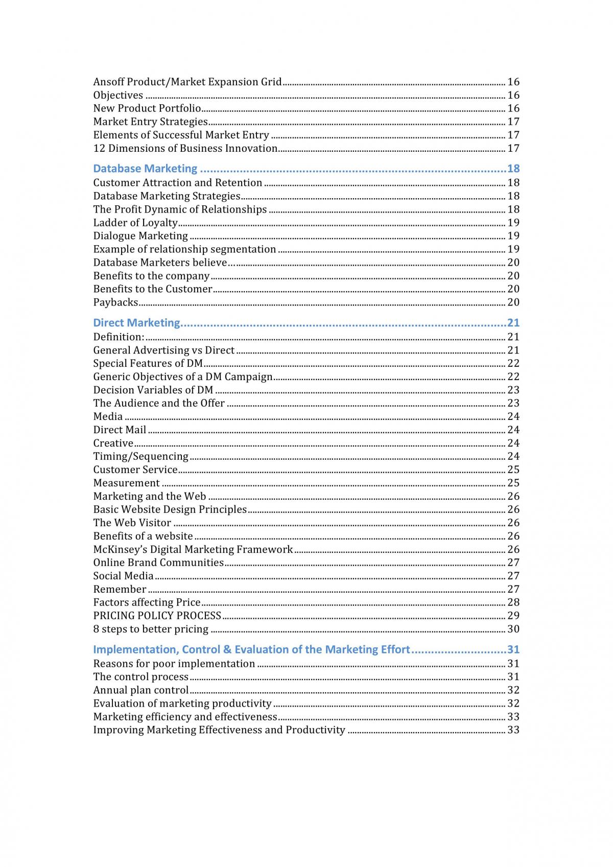 Advanced Marketing Complete Study Notes  - Page 3