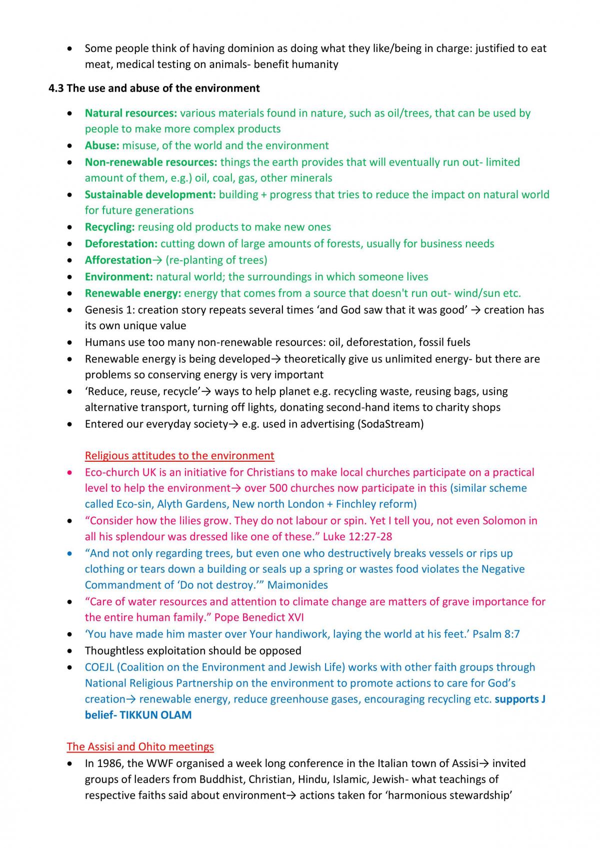 Complete study notes for Judaism and Christianity  - Page 58