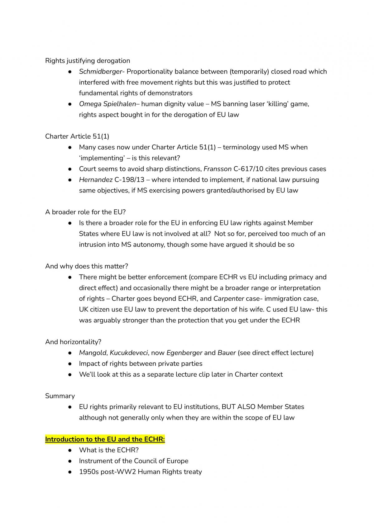 EU Law notes  - Page 14