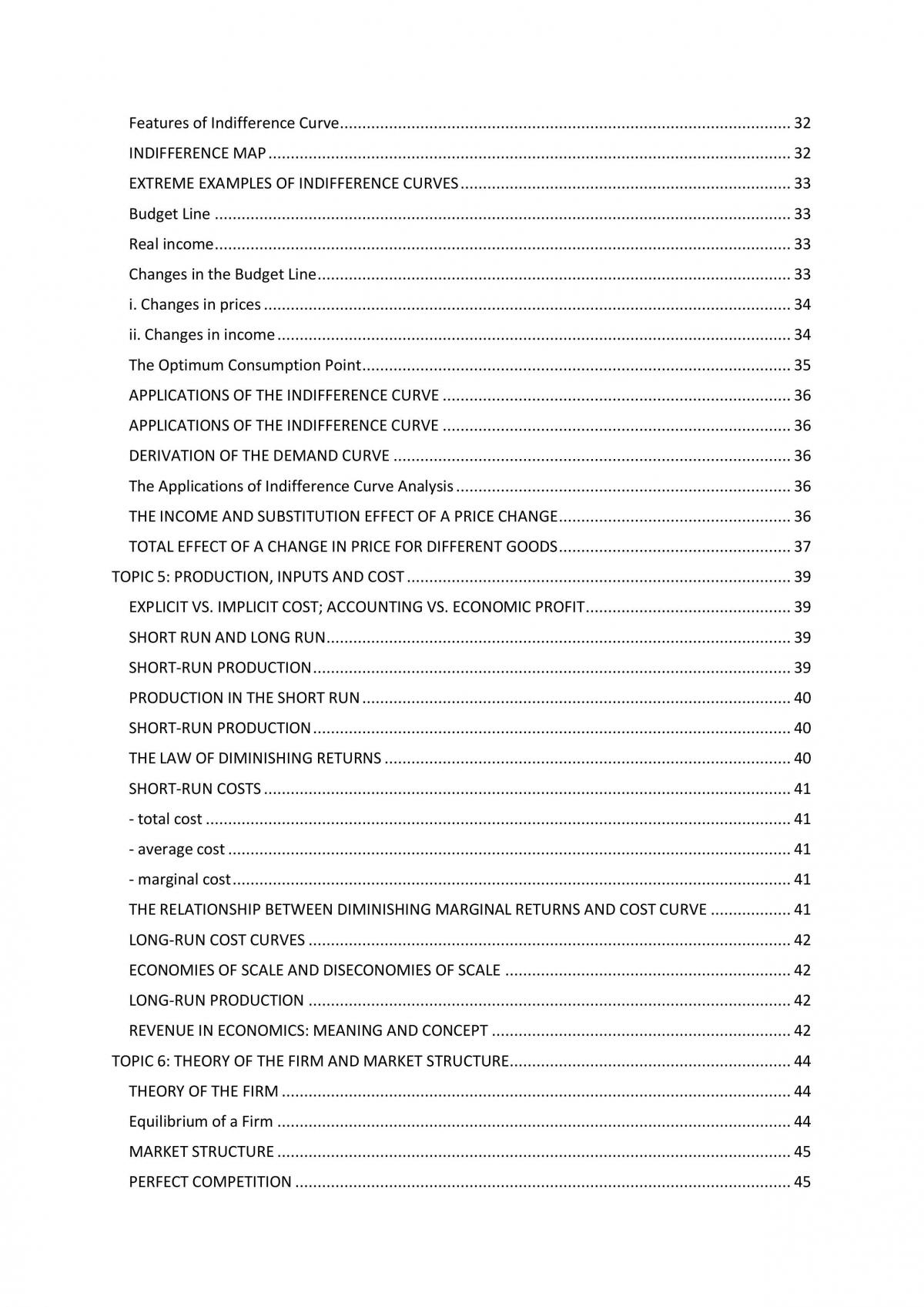 Microeconomics complete study notes - Page 3