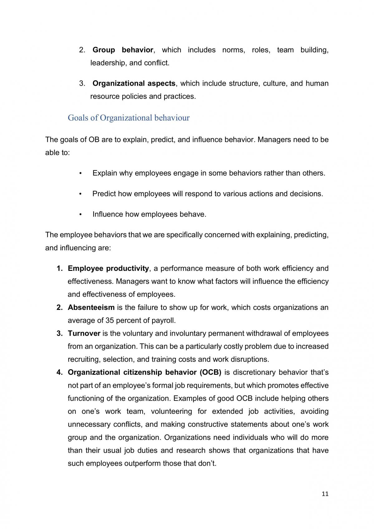 Organizational Behavior Study Notes - Page 12