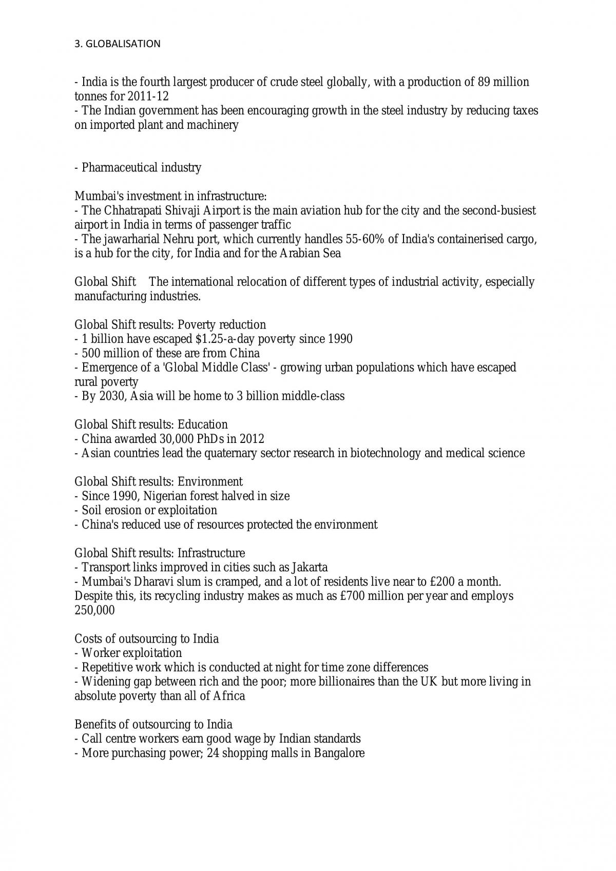 Edexcel Geography - Globalisation - Page 26