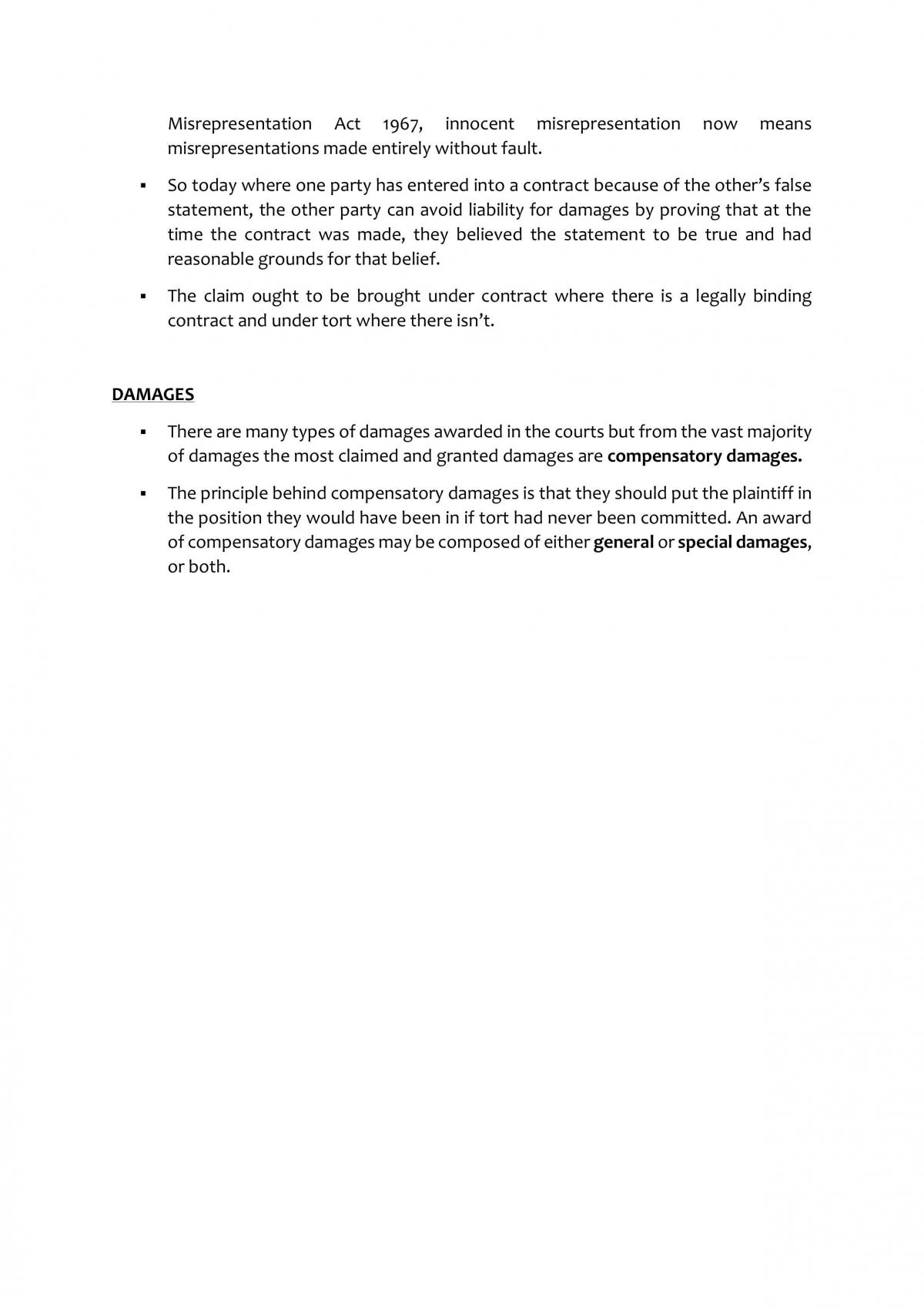 Law of Torts Notes - Page 16
