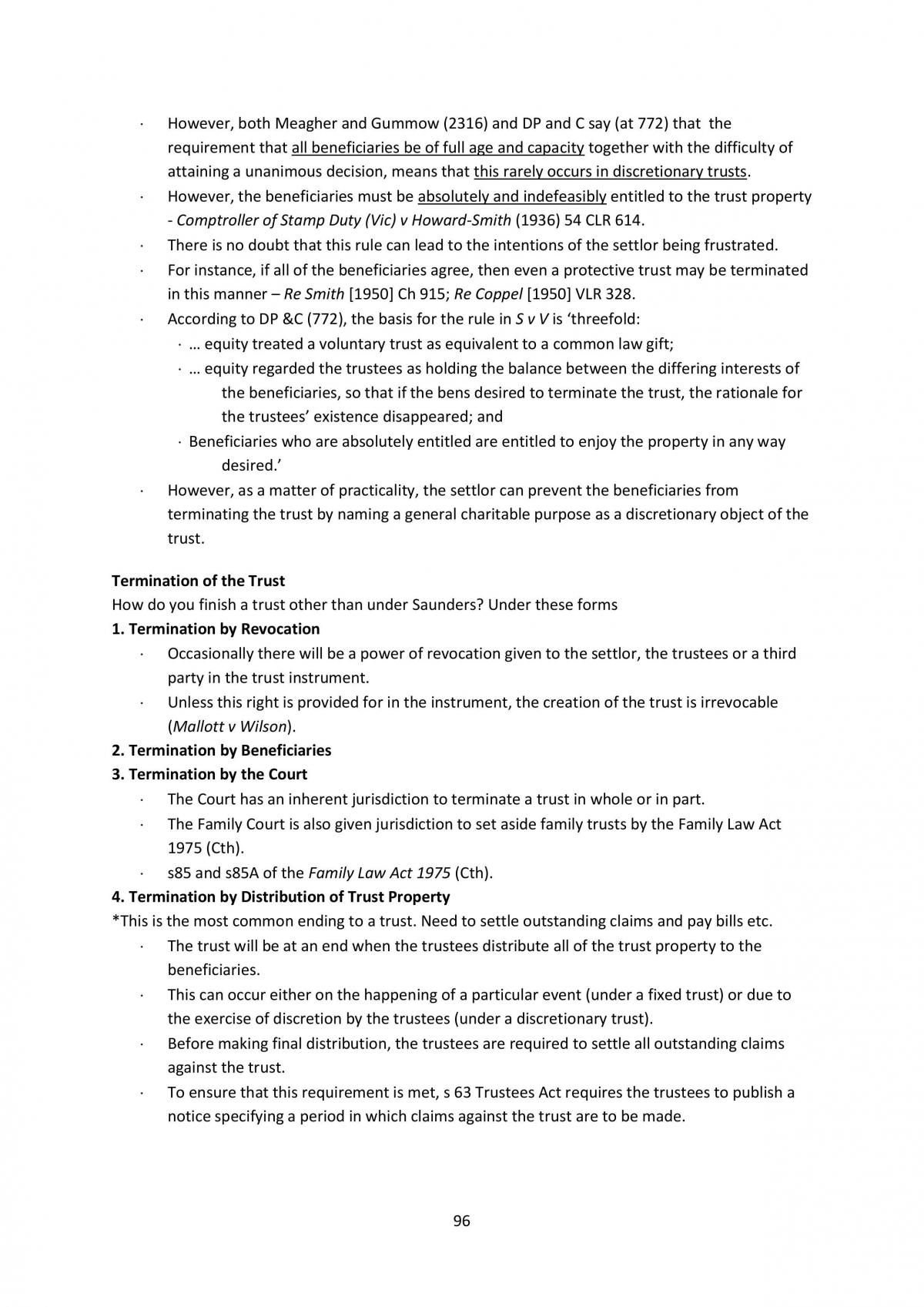 Equity & Trusts Notes S2  2014 - Page 96