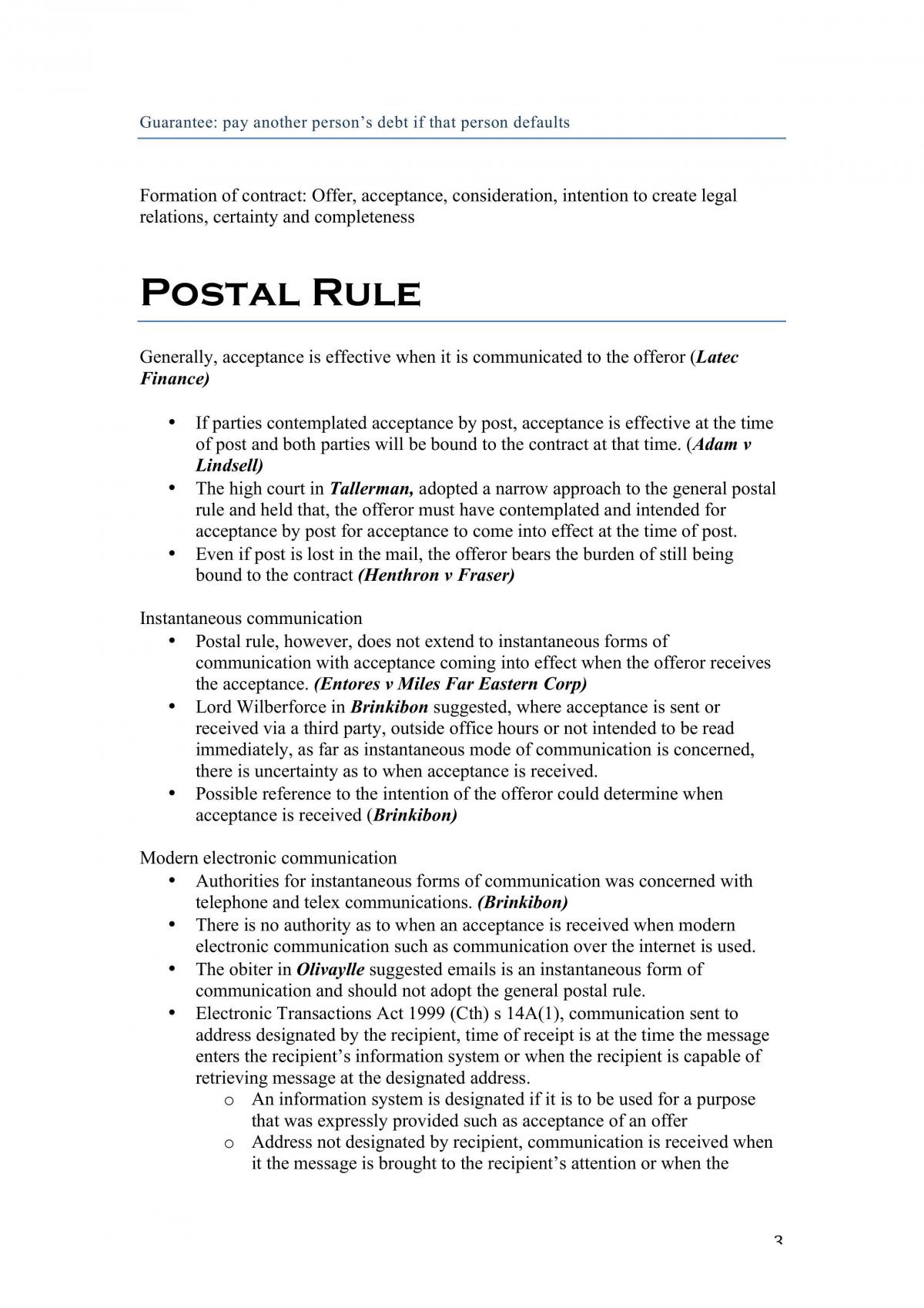 Contract Law Notes  - Page 3