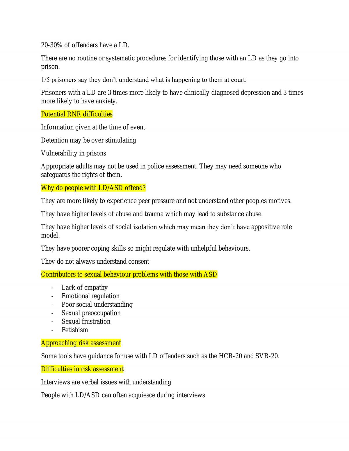 All notes for Clinical Issues in Forensic Psychology Practice - Page 24
