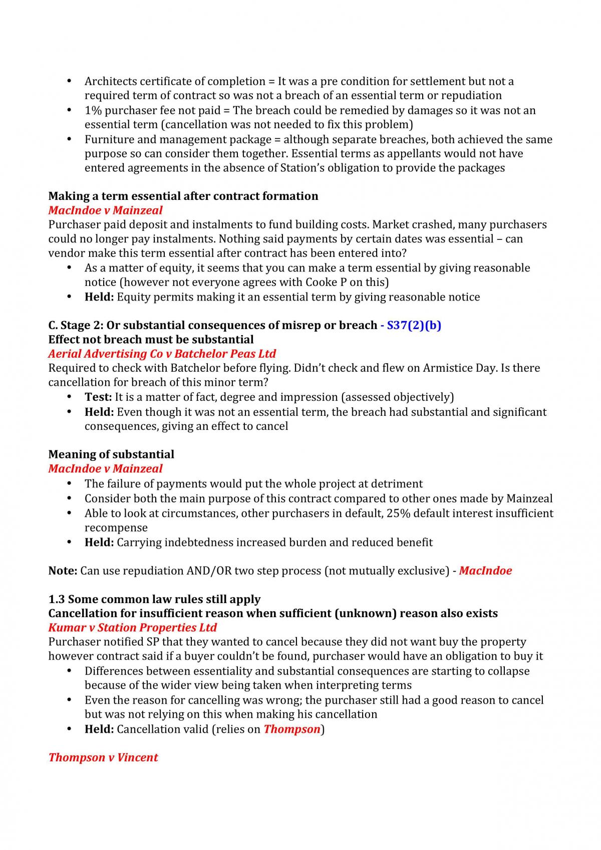 LAWS202 Summary Notes  - Page 38