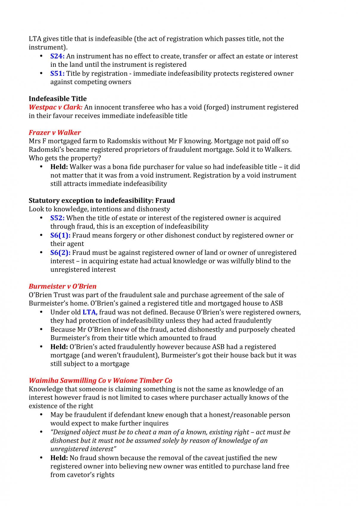 Property Law Summary Notes - Page 40