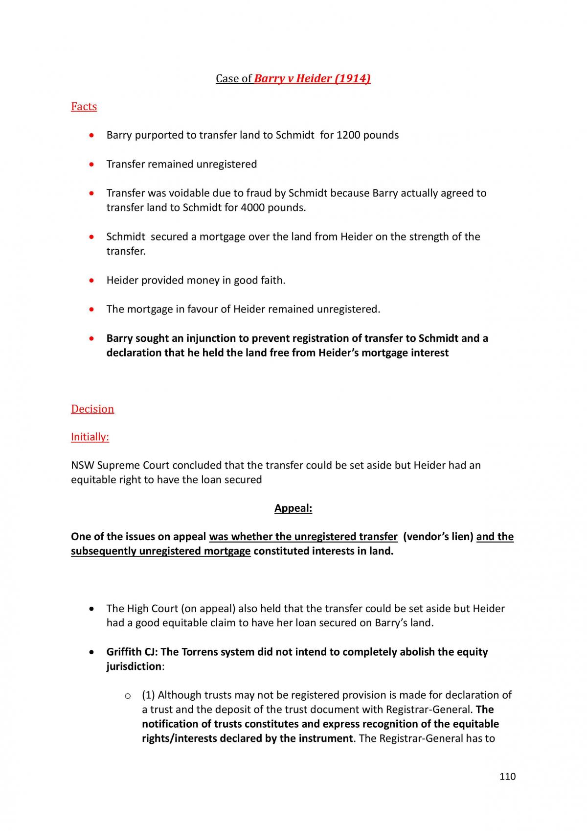 Land Law Notes - Page 111