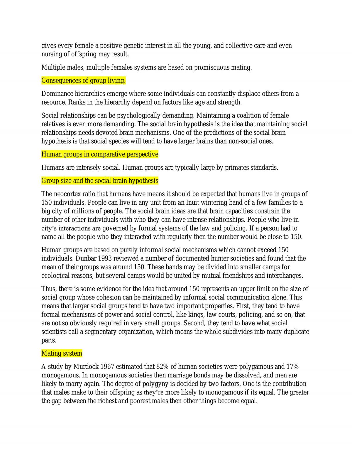 Complete notes for Evolution and Genetics for Psychologists - Page 36