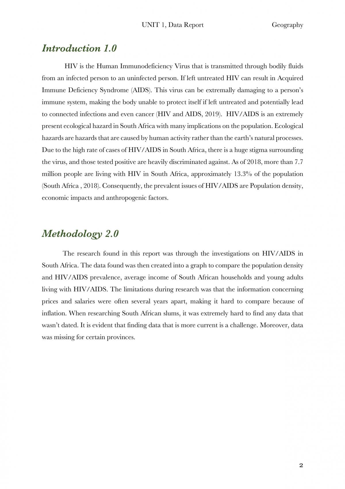 HIV/AIDS Data Report  - Page 3